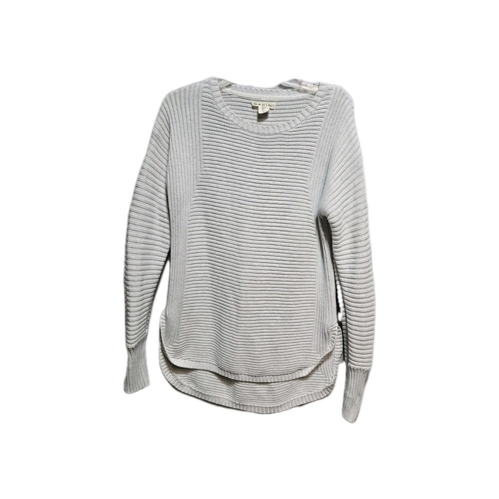 Akini‎ Light Gray Sweater Knit Tunic Large Women's